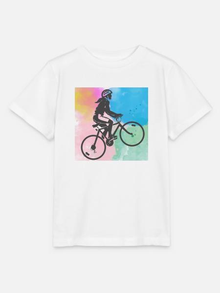 FAHRRAD - RADFAHREN - Stanley/Stella Kinder T-Shirt MINI CREATOR - Weiß