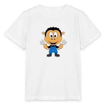 SCHAF - HANDWERKER - INSTALLATEUR - KLEMPNER - Stanley/Stella Kinder T-Shirt MINI CREATOR  - Weiß - Vorne - Maike (125cm)