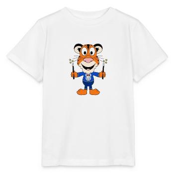ZAUBERER - TIGER - ZAUBERN - ZAUBEREI - TIER - Stanley/Stella Kinder T-Shirt MINI CREATOR  - Weiß - Vorne - Maike (125cm)
