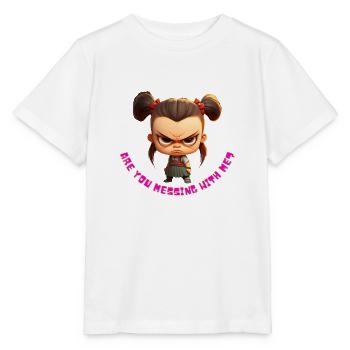 are you messing with me? - Stanley/Stella Kinder T-Shirt MINI CREATOR  - Weiß - Vorne - Maike (125cm)