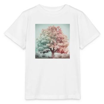 Jahreszeiten in einem Baum - Stanley/Stella Kinder T-Shirt MINI CREATOR  - Weiß - Vorne - Maike (125cm)