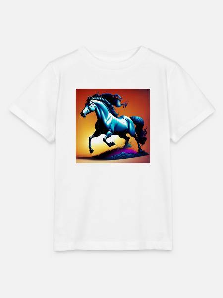 Pferd im Sand - Stanley/Stella Kinder T-Shirt MINI CREATOR - Weiß
