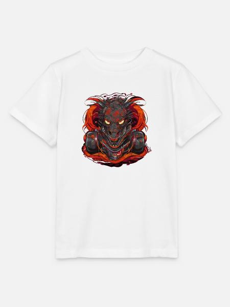 Drachen Auto - Stanley/Stella Kinder T-Shirt MINI CREATOR - Weiß