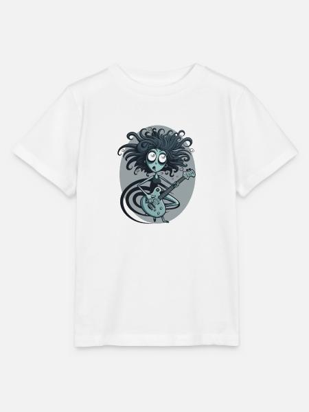 Guitar Lady - Stanley/Stella Kinder T-Shirt MINI CREATOR - Weiß
