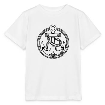 Anker Boot Schiff Nautik - Stanley/Stella Kinder T-Shirt MINI CREATOR  - Weiß - Vorne - Maike (125cm)