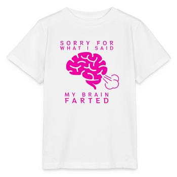 Gehirnfurz - Stanley/Stella Kinder T-Shirt MINI CREATOR  - Weiß - Vorne - Maike (125cm)