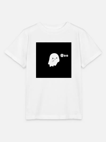 Süßer Geist Boo schwarz - Stanley/Stella Kinder T-Shirt MINI CREATOR - Weiß