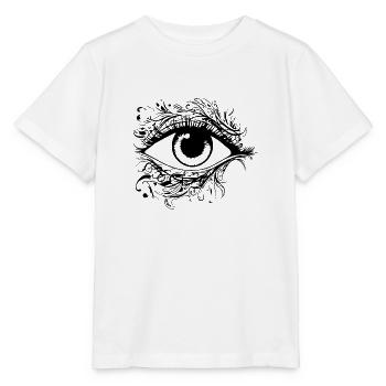 Auge Augen Augenarzt - Stanley/Stella Kinder T-Shirt MINI CREATOR  - Weiß - Vorne - Maike (125cm)
