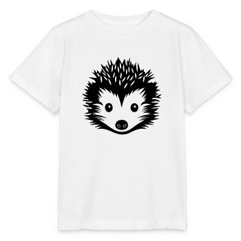 Hedgehog Forest Prickly Animal - Stanley/Stella MINI CREATOR Kids’ T-Shirt - white - Front - Maike (125cm)