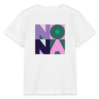 NONA Pop art - T-shirt bio MINI CREATOR Stanley/Stella Enfant - blanc - Devant - Maike (125cm)
