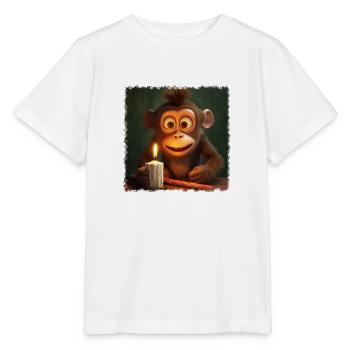 Kleiner Affe - Stanley/Stella Kinder T-Shirt MINI CREATOR  - Weiß - Vorne - Maike (125cm)