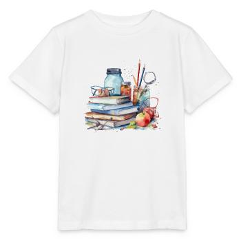 Aquarellbücher Illustration - Stanley/Stella Kinder T-Shirt MINI CREATOR  - Weiß - Vorne - Maike (125cm)