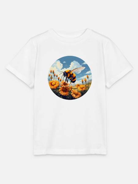 Hummelblüten - Stanley/Stella Kinder T-Shirt MINI CREATOR  - Weiß