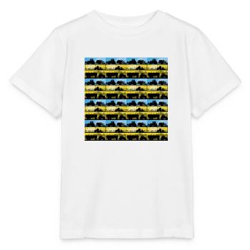 Tractor Stripes 6 I Funny Cool Design Tractor - Stanley/Stella MINI CREATOR Kids’ T-Shirt - white - Front - Maike (125cm)