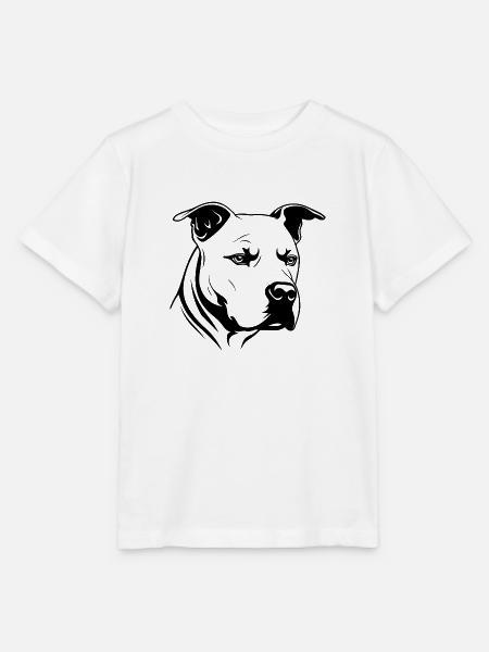 Pitbull - Stanley/Stella Kinder T-Shirt MINI CREATOR  - Weiß
