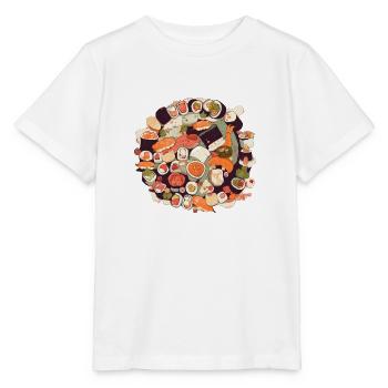 Sushi Love: Tempting Delicacies for Foodies - Stanley/Stella MINI CREATOR Kids’ T-Shirt - white - Front - Maike (125cm)