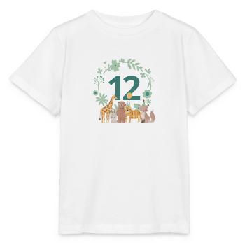 12th Anniversary - Twelfth Anniversary Animals - Stanley/Stella MINI CREATOR Kids’ T-Shirt - white - Front - Maike (125cm)
