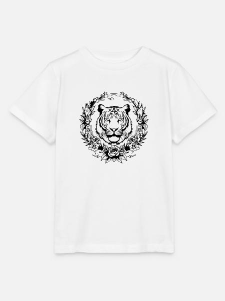 Tiger Raubkatze - Stanley/Stella Kinder T-Shirt MINI CREATOR - Weiß