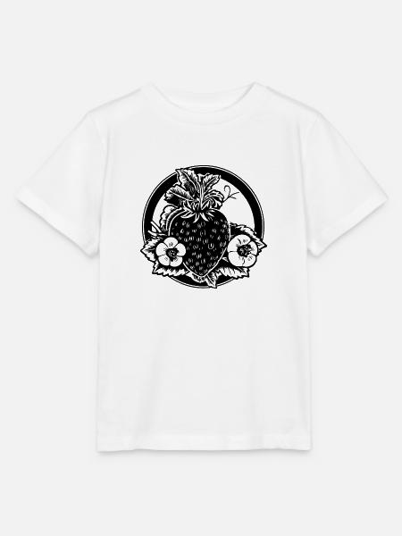 Erdbeere Obst Frucht - Stanley/Stella Kinder T-Shirt MINI CREATOR  - Weiß