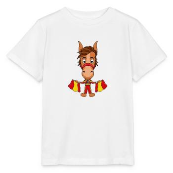 PFERD - PFERDE - PONY - PONYS - Stanley/Stella Kinder T-Shirt MINI CREATOR  - Weiß - Vorne - Maike (125cm)