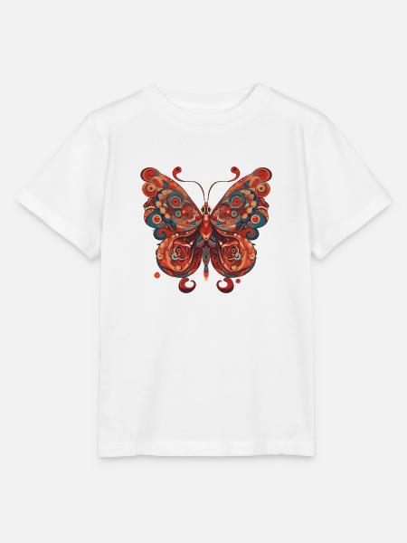 Paradies Schmetterling - Stanley/Stella Kinder T-Shirt MINI CREATOR  - Weiß