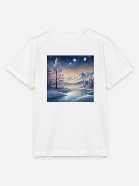 Winterlandschaft Fantasy - Stanley/Stella Kinder T-Shirt MINI CREATOR - Weiß