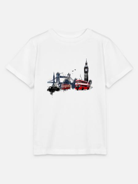 London, the vibrant capital - Stanley/Stella MINI CREATOR Kids’ T-Shirt - white