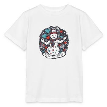 Schneemann - Stanley/Stella Kinder T-Shirt MINI CREATOR  - Weiß - Vorne - Maike (125cm)