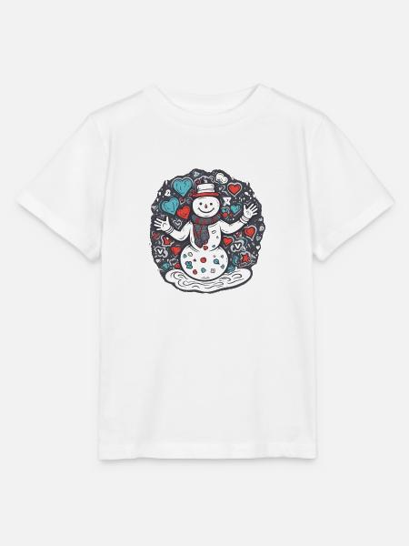 Schneemann - Stanley/Stella Kinder T-Shirt MINI CREATOR - Weiß