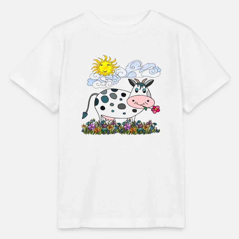 Vache - T-shirt bio MINI CREATOR Stanley/Stella Enfant - blanc