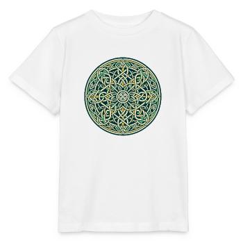 Ewiges keltisches Knotenwerk Mandala Kunst 4 - Stanley/Stella Kinder T-Shirt MINI CREATOR  - Weiß - Vorne - Maike (125cm)