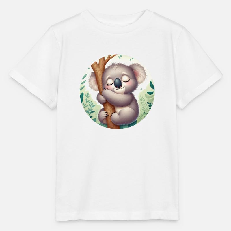 Koala heureux Koala Ours Koala - T-shirt bio MINI CREATOR Stanley/Stella Enfant - blanc