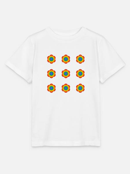 Pride-Blumen - Stanley/Stella Kinder T-Shirt MINI CREATOR  - Weiß