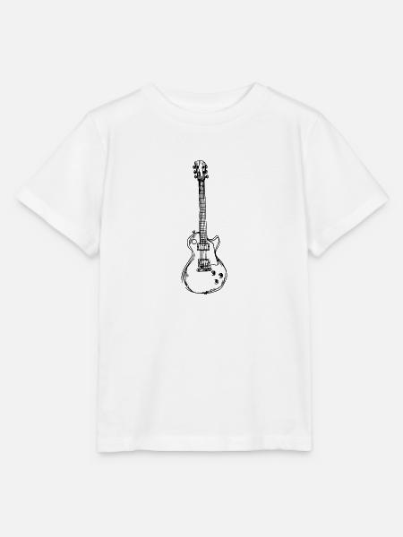 Gitarre Gitarrist - Stanley/Stella Kinder T-Shirt MINI CREATOR  - Weiß