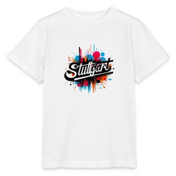 Stuttgart Lettering Slogan - Stanley/Stella Kinder T-Shirt MINI CREATOR  - Weiß - Vorne - Maike (125cm)