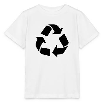 Recycling Symbol - Stanley/Stella Kinder T-Shirt MINI CREATOR  - Weiß - Vorne - Maike (125cm)