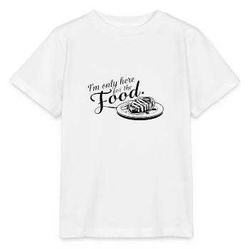 Je ne suis ici que pour la nourriture. - T-shirt bio MINI CREATOR Stanley/Stella Enfant - blanc - Devant - Maike (125cm)