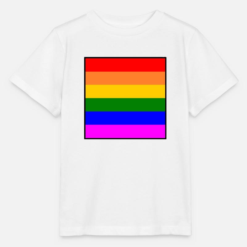 Arc-en-ciel - T-shirt bio MINI CREATOR Stanley/Stella Enfant - blanc