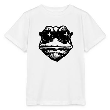 Crapaud grenouille - T-shirt bio MINI CREATOR Stanley/Stella Enfant - blanc - Devant - Maike (125cm)