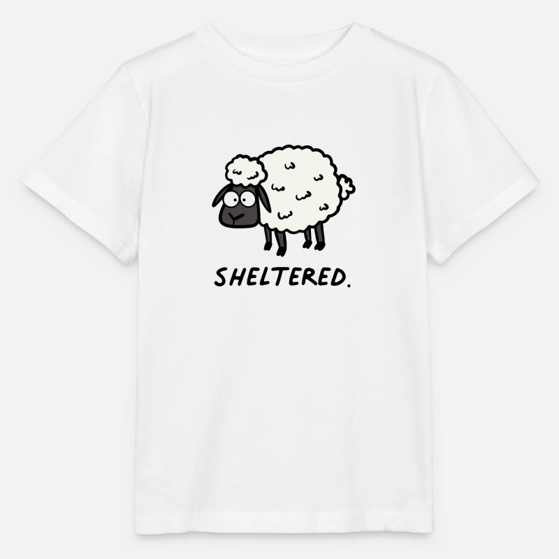Moutons abrités - T-shirt bio MINI CREATOR Stanley/Stella Enfant - blanc