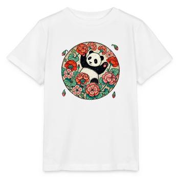Niedlicher Panda - Stanley/Stella Kinder T-Shirt MINI CREATOR  - Weiß - Vorne - Maike (125cm)