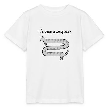 Es war eine lange Woche - Stanley/Stella Kinder T-Shirt MINI CREATOR  - Weiß - Vorne - Maike (125cm)