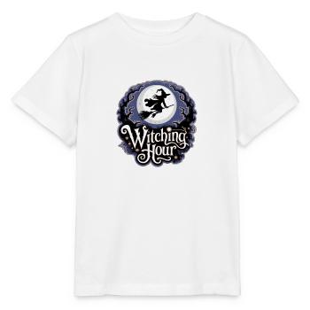 Witch at Full Moon – Witching Hour - Stanley/Stella MINI CREATOR Kids’ T-Shirt - white - Front - Maike (125cm)