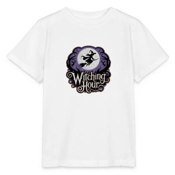 Witch at Full Moon – Witching Hour - Stanley/Stella MINI CREATOR Kids’ T-Shirt - white - Front - Maike (125cm)