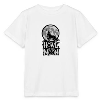 Full Moon – Howl at the Moon - Stanley/Stella MINI CREATOR Kids’ T-Shirt - white - Front - Maike (125cm)
