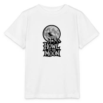 Full Moon – Howl at the Moon - Stanley/Stella MINI CREATOR Kids’ T-Shirt - white - Front - Maike (125cm)