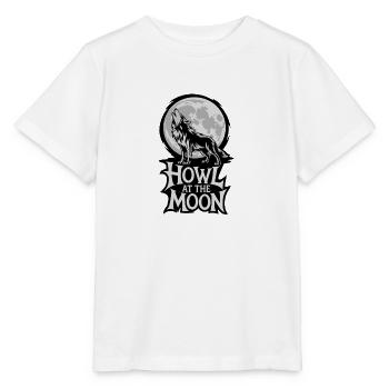 Full Moon – Howl at the Moon - Stanley/Stella MINI CREATOR Kids’ T-Shirt - white - Front - Maike (125cm)