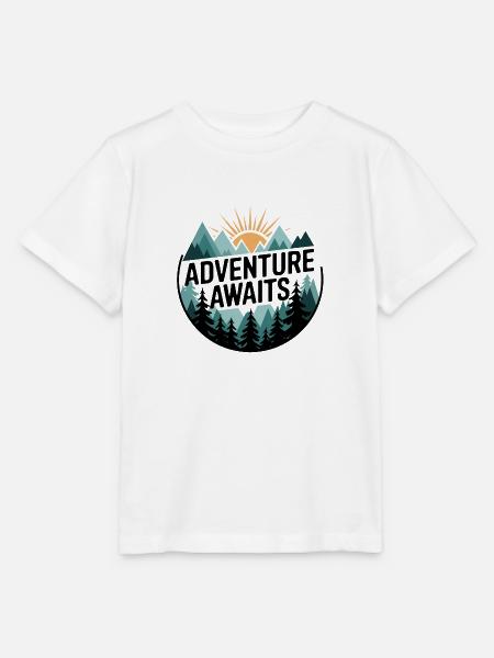 Adventure Awaits – Bergpanorama - Stanley/Stella Kinder T-Shirt MINI CREATOR - Weiß
