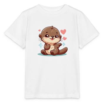 otter 11 - Stanley/Stella MINI CREATOR Kids’ T-Shirt - white - Front - Maike (125cm)