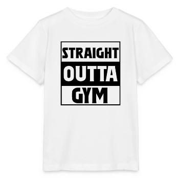 Straight Outta Gym - Stanley/Stella Kinder T-Shirt MINI CREATOR  - Weiß - Vorne - Maike (125cm)